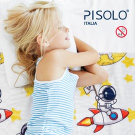 PISOLO Potty Training Mattress Protector, Super Absorbent 100% Waterproof Bed Pad for Kids 36" x 34" with Removable Wings Easy Change Washable