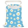 DELORIGIN Car Garbage Bag with Daisy Floral Print, Hanging Bin