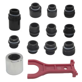 YKEBVPW 12PCS Kitchen Faucet Adapter Kit for Pull Down Sprayer Universal Sink Hose Attachment Adapters for Spray Head Replacement Faucet Nozzle Hose Connector Accessories Kit