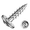 #8 x 5/8" Wood Screw 500Pcs 410 Stainless Steel Standard
