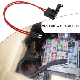 YINETTECH 2pcs Car Fuse Holder Connector 32V 20Amp 16AWG Heavy Duty Wire Extension Fuse Holder Connector for Vehicles with 4pcs 20A Fuses for ATM/APM (23cm Mini)