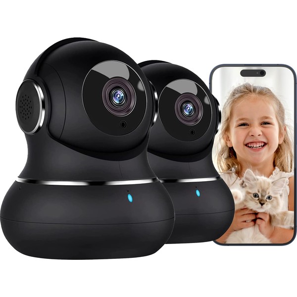 litokam litokam Little elf berwachungskamera 2 Stck, 2K Babyphone mit