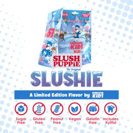 Bubblegum Kids Sugar Free Gum, 3 Pack - Xylitol Bubble Gum for Kids and Adults - Aspartame Free, Vegan Friendly - Slush Puppie The Original Slushie (Fruity Slushie Flavor)