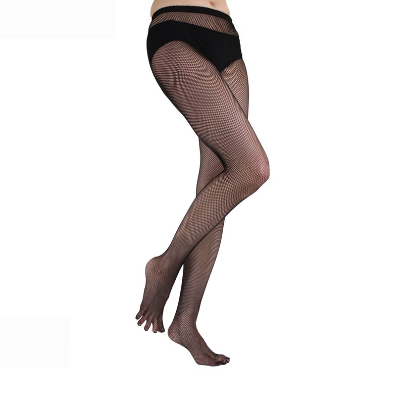TOETOE - Women Legwear Soft Fishnet Toe Tights Seamless Plain