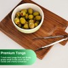 6.85 Inch Stainless Steel Serving Tongs, Metal Kitchen Tongs, Mini