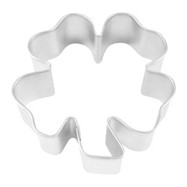 (1Pcs) Clover 4 Leaf Cookie Cutter 3'' Metal