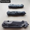 3-Piece Pocket Folding Knife Set 440C Stainless Steel Blade Camping