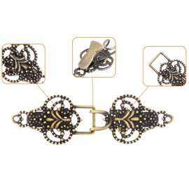 Mirrwin Cardigan Clip Retro Cape Brooches Shirt Brooch Clips Zinc Alloy Collar Clip 4 Fashion Collar Clips for Sweaters Scarves and Cheongsams for Boys and Girls Bronze, Zinc