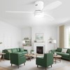 Sofucor 52 Inch Low Profile Ceiling Fan with Lights Remote