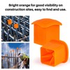 Sukh Rebar Caps - 60Pcs Orange Mushroom Safety Cover for
