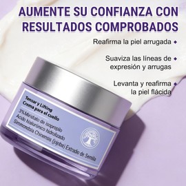 2PCS Crema para Cuello Reafirmante, con Hidrolizado de Acido Hialurónico, Sin Gluten, Vegano, Fórmula Suave, 100% Natural, Crema para Cuello y Hombros Reafirmante para Todo Tipo de Piel
