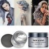 Crema Cera De Cabello Gris Para Mujer Hombre Plata Temporal