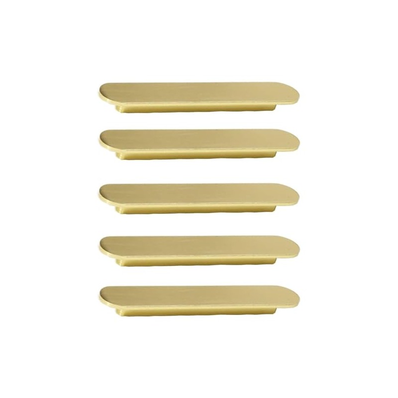 5 Pack Gold Drawer Pulls, 221MM Brushed Gold Cabinet Pulls
