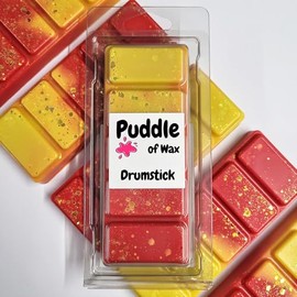 Puddle of Wax - Drumstick Soy Wax Melt Snap Bar - 50g - Sweet Scent - Vegan Friendly - Made in the UK