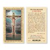 Prayer Before a Crucifix Gold Stamped Laminated Holy Cards, 25-Count