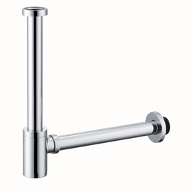 RANDOM Brass Round Bottle P-Trap 1 1/4,Raise and Lengthen Adjustable Basin Sink Waste Drain Trap Kit,Chrome.RD-83888C-L
