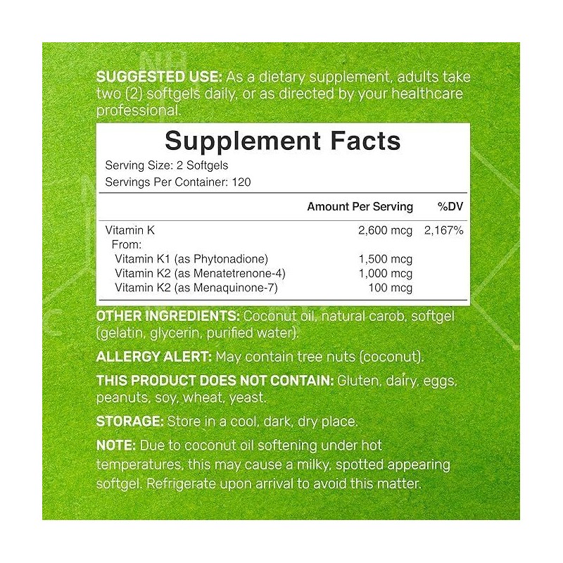 Super K with Advanced K2 Complex (MK-7) 240 gels Vitamin