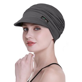Soft Hats for Chemo, Women’s Bamboo Baseball Cap, Hair Loss Turbans -