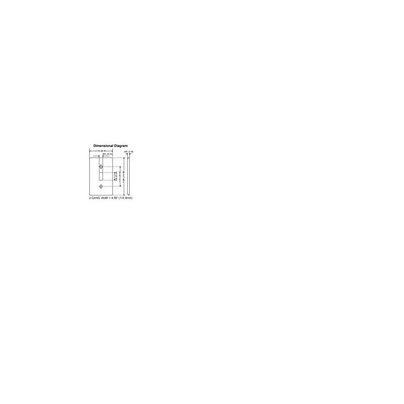 Leviton 1-Gang No Device Blank Wallplate, Standard Size, Thermoplastic Nylon,