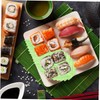 MAGICLULU 200pcs Sashimi Leaves Sushi Decorative Grass Fake Leaves for