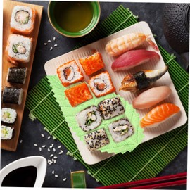 MAGICLULU 200pcs Sashimi Leaves Sushi Decorative Grass Fake Leaves for Japanese Restaurant Decor