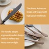 LKTDYMEG 20-Piece Black Silverware Set 18/0 Stainless Steel Silverware Set