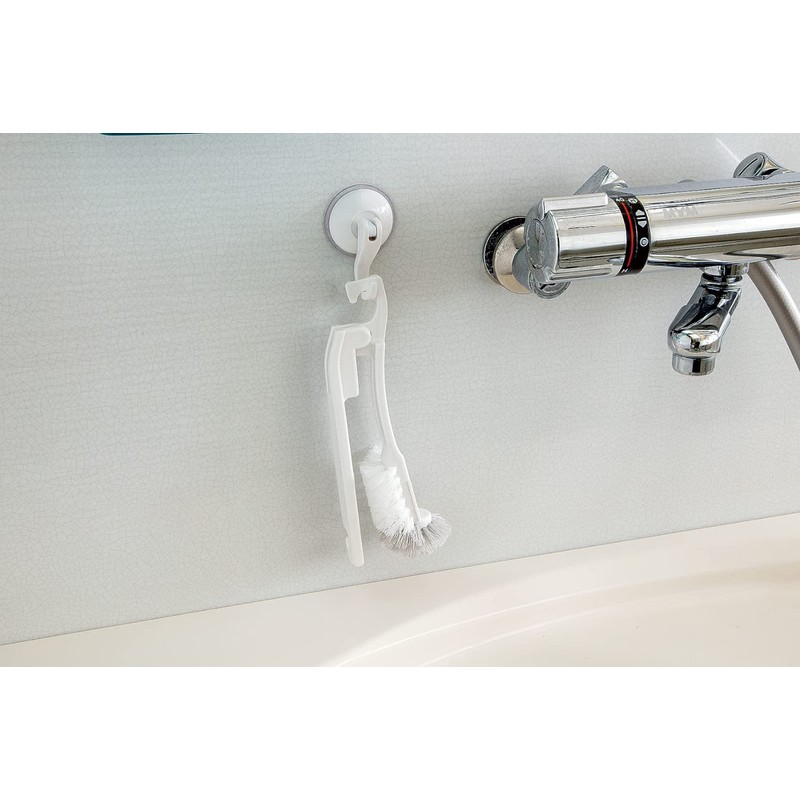 BS-238 BS-238 BS-238 Bathroom Drain Brush, White, 360° Flocked Up