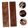 Hohopeti 4pcs Unfinished Walnut Wood Planks for Carving and DIY
