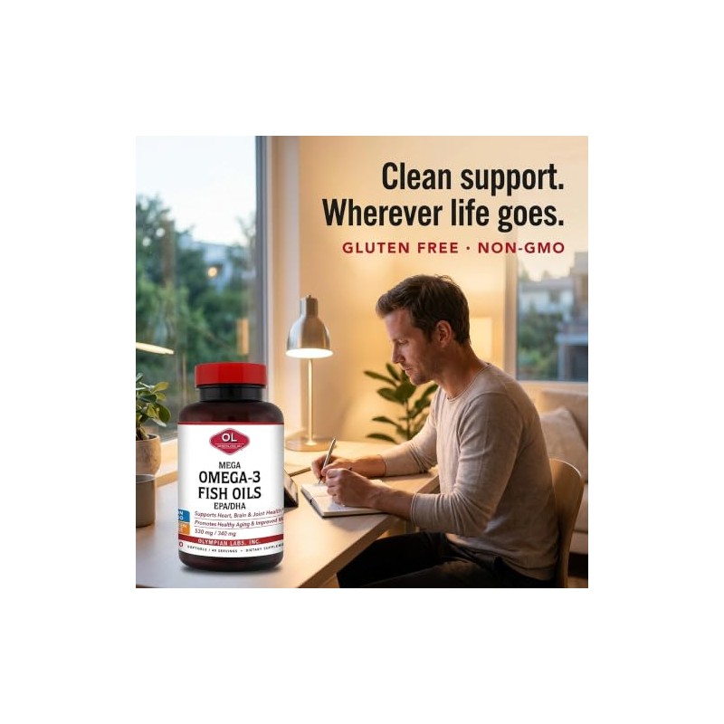 Olympian Labs Mega Omega 3 Fish Oils, 60 sevings