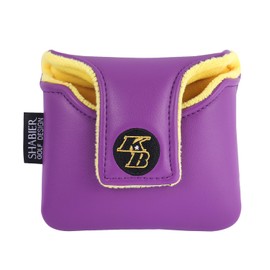 SHABIER Purple Golf Large Mallet Headcover with NO.24 Design for for Blade Golf Putter