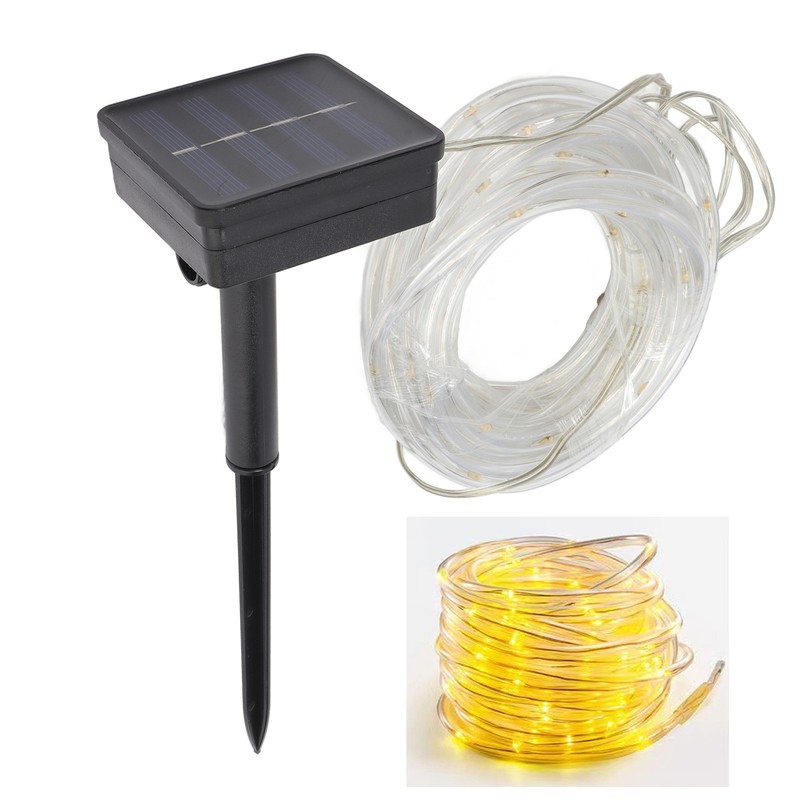 Solar Rope String Lights Waterproof High Brightness LED Solar String