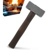 Blacksmith 2.2LB Handmade Square Forge Hammer for Farrier, Knife Maker,