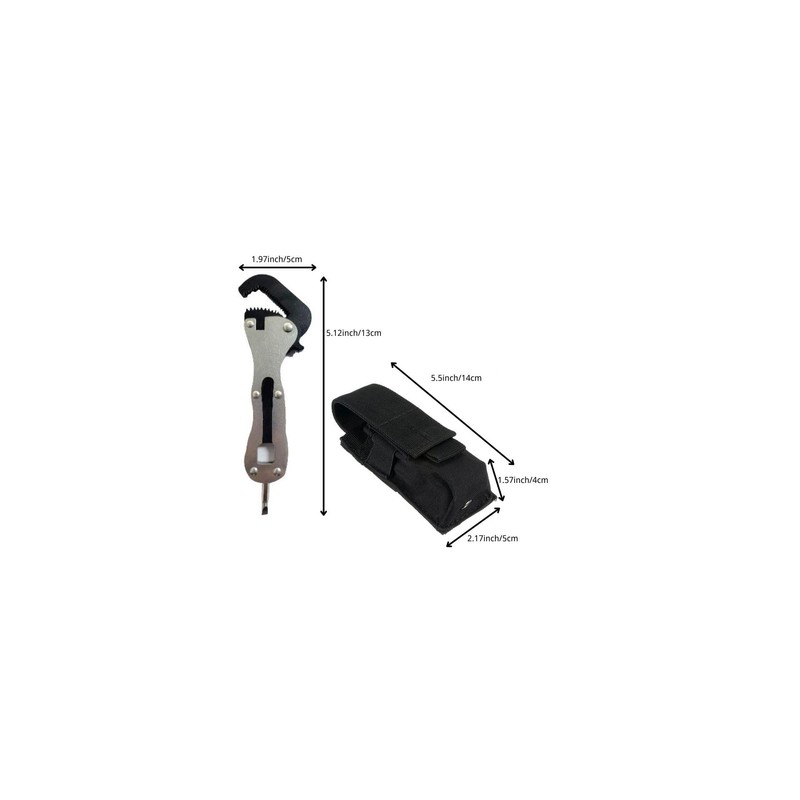 DMDMBSR Mini Stubby Adjustable Wrench with Storage Bag – Micro