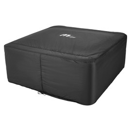 MSpa Buckle Spa Cover, Waterproof Polyester Taffeta Thermal Protection for The MSpa Oslo Hot Tub with Tightening Rope and Buckle System, Charcoal Gray