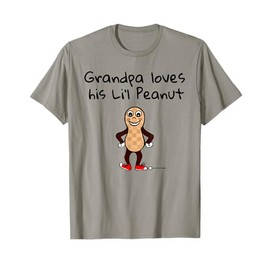 Peanut Grandpa cuddles his Li'l Peanut Cute Nutty Nut Lovers T-Shirt