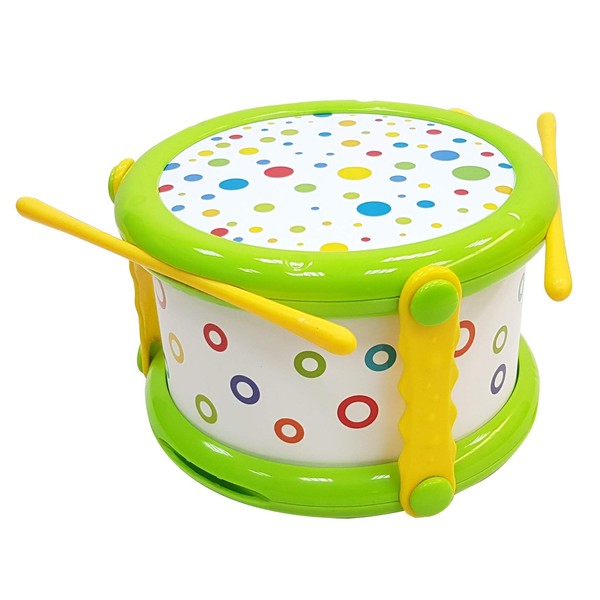 Halilit My First Drum. Durable, Light & Robust Kids Music Toy. Musical Instrument with 2 Baby-Safe Beaters / Drum Sticks. Early Learning Sensory Percussion Toy. Suitable for Boys & Girls 12 months +