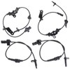 Vorally 4pcs ABS Wheel Speed Sensor Set Front Rear Left