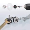 JIZZU 8Pcs Angle Grinder Extension Rod Converter Set with Spanner,