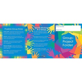 Really Good Stuff Group Project Folders with Helpful Tips - 3 Pocket - 12 Pack