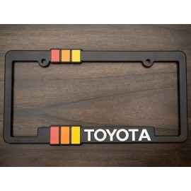 CCG Toyota Heritage Striped License Plate Frame Fits Tacoma Taco Tundra 4Runner FJ