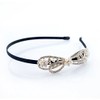 Hand Stylish Black Headband with a Luxurious Collection of Crystal