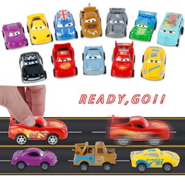 yumcute Car Toy Car Set, 12 Pieces Car Set MCC Queen Mini Toy Cars Children Metal Mini Die Cast Wheels Model Car Small Vehicles Car Toys Suitable from 3 Years