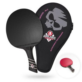 AirBlades The Peace Maker ALC - Professional Ping Pong Paddle - Carbon Fiber Table Tennis Racket Producing Maximum Spin & Control for All Levels - Hard Carry Case & Ergonomic Handle.