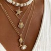 Seashell Necklace for Women Boho Layered Puka Shell Necklace Shell