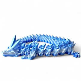 Dragon 60 cm 3D Movable Figure, Crystal Dragon, Children's Decoration, Desk Decoration, Gift Children's Day