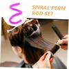IWOWHERO 10pcs Spiral Hair Perm Rods Durable Hair Rollers for