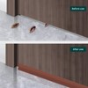 1.4in Brown Weather Stripping Door Seal – Heavy-Duty Silicone, Strong