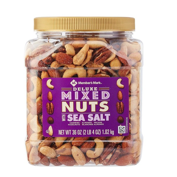 Member's Mark Deluxe Roasted Mixed Nuts with Sea Salt (36 oz.) - SCL