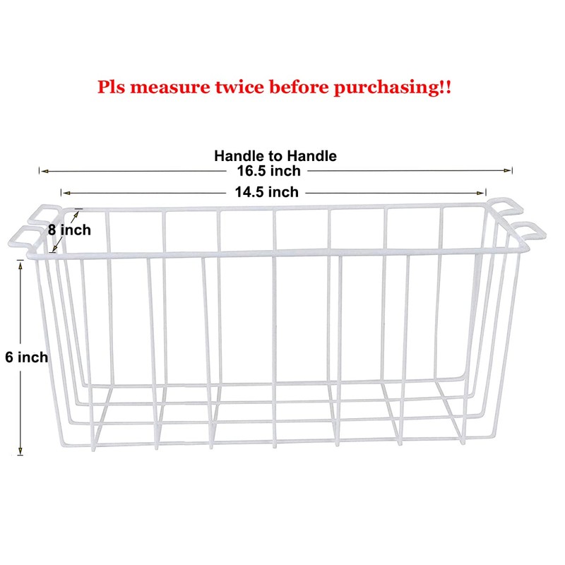 Orgneas Chest Freezer Organizer Bins Deep Freezer Basket Storage Rack