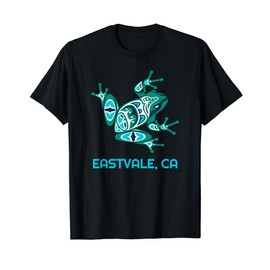 Eastvale CA Green Frog PNW Art Indianer T-Shirt